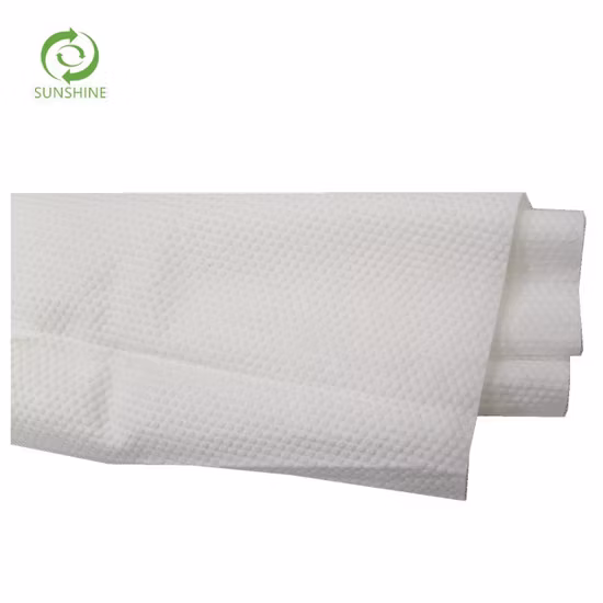 100% Pure Cotton and Viscose Spunlance Nonwoven Fabric